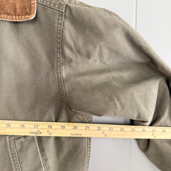 Vtg LL Bean Field Coat Barn Jacket Corduroy Collar M Fisherman Chore Coat OWY28 - Picture 10 of 13